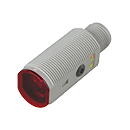 Carlo Gavazzi PA18 Miniatur Optischer Sensor, Diffus, Bereich 1 M, PNP Schließer/Öffner Ausgang, 4-poliger