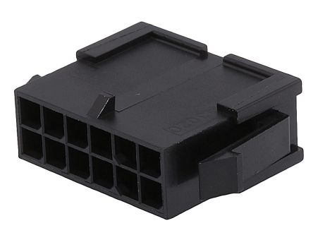 Molex Micro-Fit Crimpsteckverbinder-Gehäuse Stecker 3mm, 12-polig / 2-reihig, Tafelmontage Für 43031 Micro-Fit 3.0