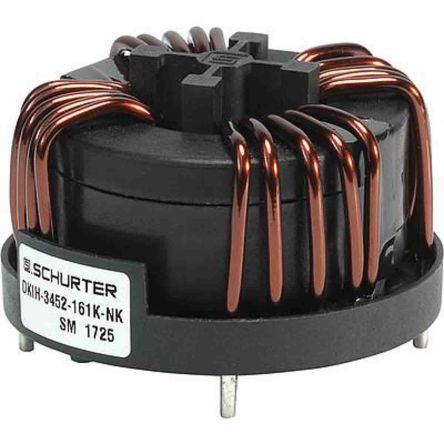 Schurter DKIH-4 Gleichtaktdrossel, 4 MH / 4,8 MHz, 4.33mΩ, 12 A, 58 (Dia.) X 31mm, -40 °C → +100 °C.