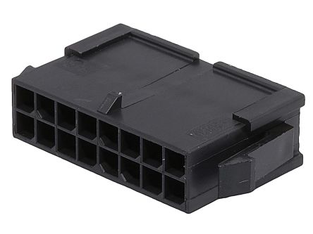 Molex Micro-Fit Crimpsteckverbinder-Gehäuse Stecker 3mm, 16-polig / 2-reihig, Tafelmontage Für 43031 Micro-Fit 3.0