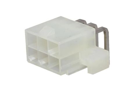 Molex Mini-Fit Jr. Leiterplatten-Stiftleiste Gewinkelt, 6-polig / 2-reihig, Raster 4.2mm, Kabel-Platine,
