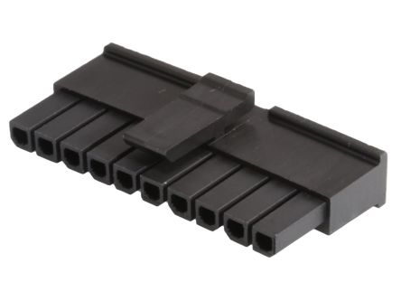 Molex Boîtier De Connecteur à Sertir Femelle, 10 Contacts 1 Rang, Pas 3mm, Montage Sur Câble, Série Micro-Fit