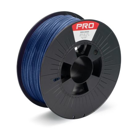 RS PRO Filamento Para Impresora 3D FDM, PLA, 1.75mm, Azul, 1kg