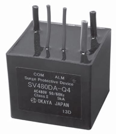 Okaya Electric Industries, SV275DA-U4, Überspannungsableiter, Oberflächenmontage, 3-phasig 5kA SV