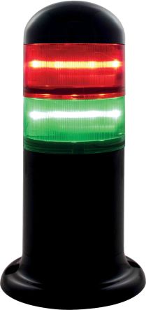 RS PRO LED Signalturm Linse Rot/Grün Dauer 193mm Multifunktion