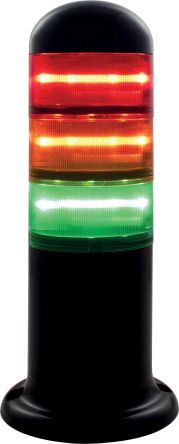 RS PRO LED Signalturm Linse Rot/Grün/Gelb Dauer 228mm Multifunktion