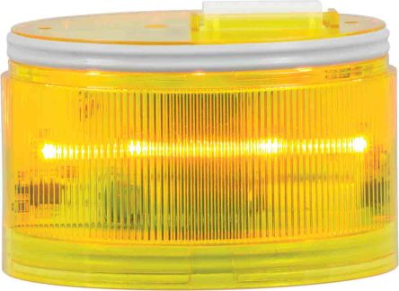 RS PRO Blitzleuchte Blitz-/Dauer-Licht Gelb, 24 V Ac/dc, 240 V Ac, 70mm X 43mm