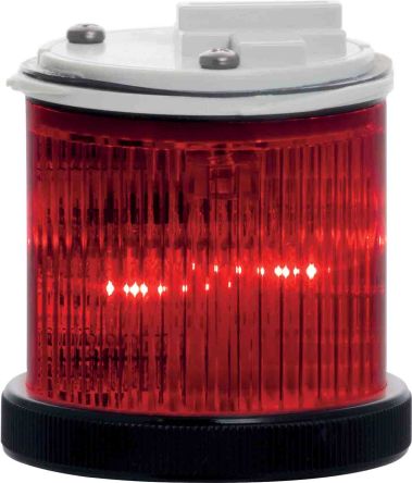 RS PRO 信号塔装置, 闪光/静态, 50mm高, 红色, 灯泡, 24 V 交流/直流电源, 交流，直流电池, 55mm 直径底座