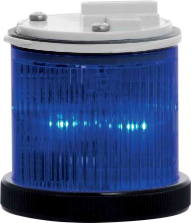 RS PRO 信号塔装置, 闪光/静态, 50mm高, 蓝色, 灯泡, 110 V 交流电源, 交流电池, 55mm 直径底座
