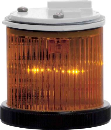 RS PRO Amber Multiple Effect Beacon Unit, 110 V Ac, LED Bulb, AC, IP66