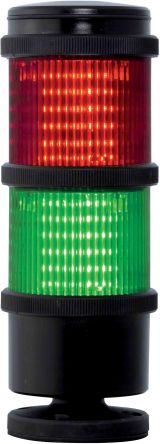 RS PRO Torretta Di Segnalazione, 24 V Ca/cc, LED, Lenti Rosso/Verde