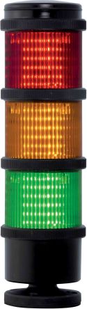 RS PRO Torretta Di Segnalazione, 110 V C.a., LED, Lenti Rosso/Verde/Ambra