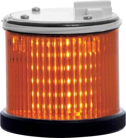RS PRO Signalleuchte Blitz-/Dauer-Licht Orange, 24 V Ac/dc, 75mm X 59mm