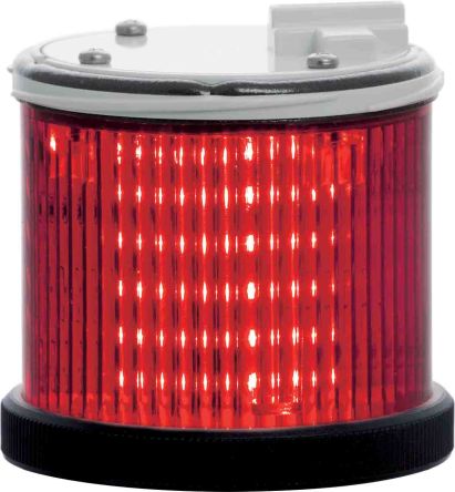 RS PRO Signalleuchte Blitz-/Dauer-Licht Rot, 24 V Ac/dc, 75mm X 59mm