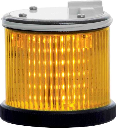 RS PRO Signalleuchte Blitz-/Dauer-Licht Gelb, 24 V Ac/dc, 75mm X 59mm