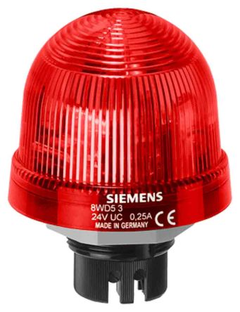 Siemens Segnalatore, Rosso, 12→ 230 V C.a./c.c., Ø Base 75mm, H 96.5mm
