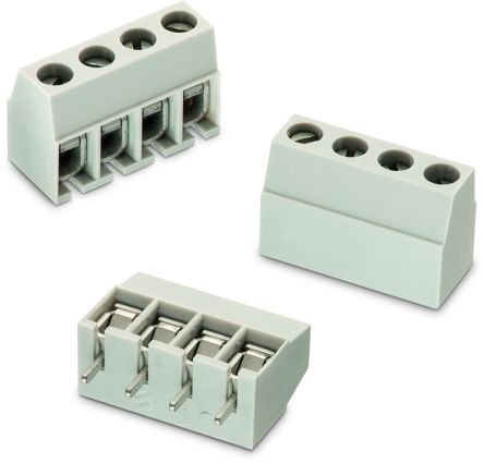 Wurth Elektronik 1337 Series PCB Terminal Block, 10-Contact, 5mm Pitch, Through Hole Mount, 1-Row, Solder Termination