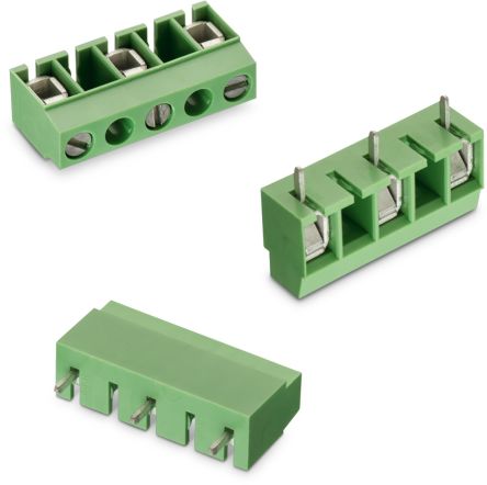 Wurth Elektronik 1378 Series PCB Terminal Block, 2-Contact, 10mm Pitch, Through Hole Mount, 1-Row, Solder Termination
