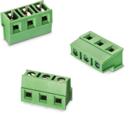 Wurth Elektronik 2429 Series PCB Terminal Block, 6-Contact, 7.5mm Pitch, PCB Mount, 1-Row, Solder Termination