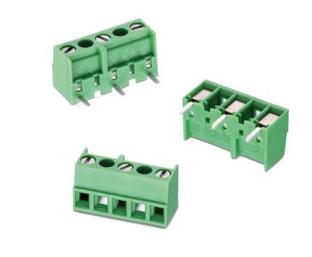 Wurth Elektronik 2432 Series PCB Terminal Block, 6-Contact, 7mm Pitch, PCB Mount, 1-Row, Solder Termination