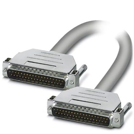 Phoenix Contact Male 37 Pin D-sub 37 Pin D-sub Serial Cable, 3m