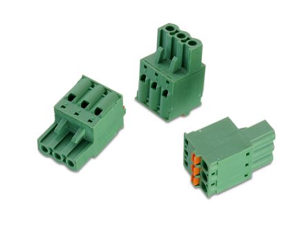 Wurth Elektronik Borne Para PCB De 12 Vías, Paso 5.08mm, 10A, De Color Verde, Montaje De Cable, Terminación Soldador