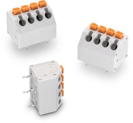 Wurth Elektronik Würth Elektronik 4123M Printklemme 45 °, Für Durchsteckmontage, 9-polig / 1-reihig, Raster 3.81mm