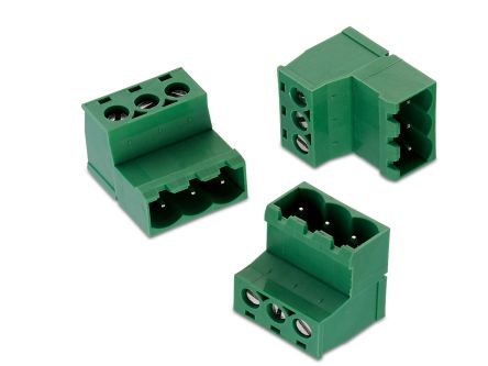 Wurth Elektronik 5.08mm Pitch 3 Way Vertical Pluggable Terminal Block, Inverted Plug, Cable Mount, Solder Termination