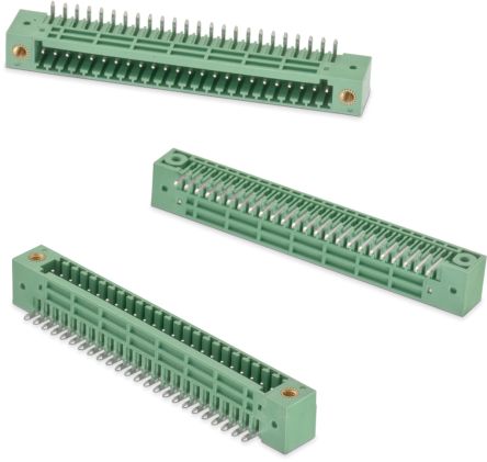 Wurth Elektronik Borne Para PCB Macho De 12 Vías, Paso 2.5mm, 12A, De Color Verde, Montaje En PCB, Terminación Soldador