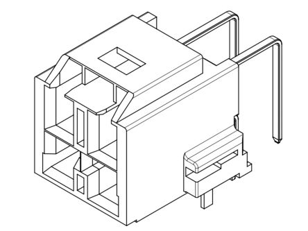 Molex CP-6.5 Leiterplatten-Stiftleiste Gewinkelt, 2-polig / 2-reihig, Raster 6.5mm, Kabel-Platine,