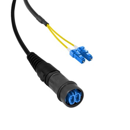 Bulgin Câble Fibre Optique 5m Avec Connecteur / LC, Mono-mode