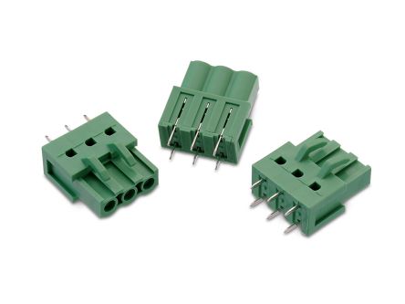 Wurth Elektronik 5.08mm Pitch 4 Way Vertical Pluggable Terminal Block, Inverted Header, Through Hole, Solder Termination