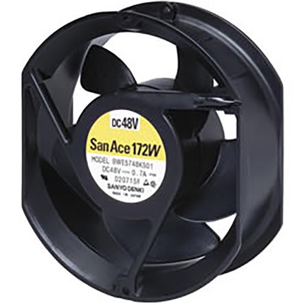 Sanyo Denki Ventilateur Axial 9WE 48 V C.c., 509.7m³/h, 172 X 150 X 51mm, 33.6W