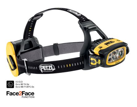 Petzl DUO Z2 LED Stirnlampe 430 Lm / 115 M, 4 AA, LR06 Batterien, ATEX Zone 2/22