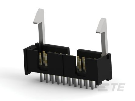 TE Connectivity Embase Pour CI, AMP-LATCH, 20 Pôles, 2.54mm, 2 Rangées, 1.0A, Droit