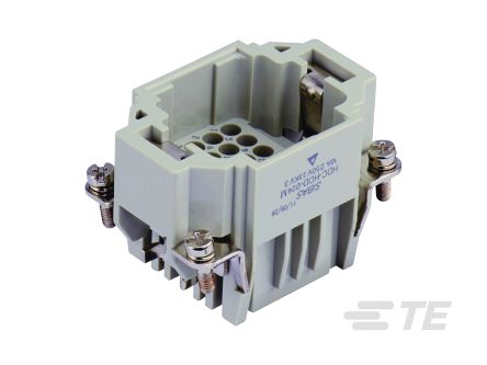 TE Connectivity HDC HDD Industrie-Steckverbinder Kontakteinsatz, 24-polig 10A Stecker, Crimp