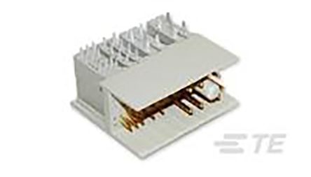 TE Connectivity, ATCA 2.7mm Pitch Connector Assembly Backplane Connector, Male, Right Angle, 2, 4 Row, 30 Way, 1766500