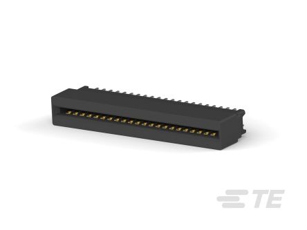 TE Connectivity Conector De Borde, Paso 2.54mm, 44 Contactos, 2 Filas, Vertical, Montaje En PCB, Hembra, 3A