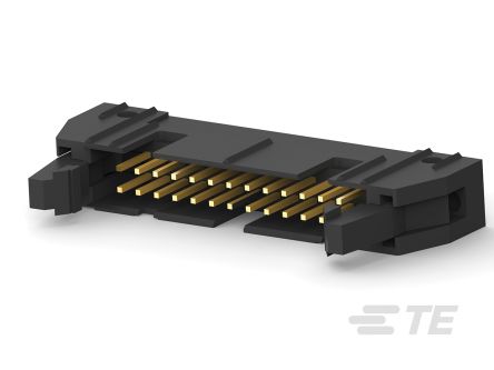 TE Connectivity Embase Pour CI, AMP-LATCH, 26 Pôles, 2.54mm, 2 Rangées, 1.0A, Droit