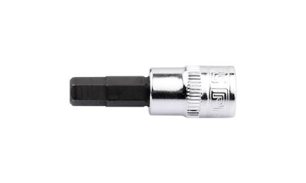 RS PRO 1/4 In Drive Bit Socket, Hex Bit, 6mm, 37 Mm Overall Length