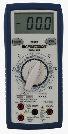 BK Precision BK2707B HandDigital Multimeter, CAT II, CAT III 750V Ac / 10A Ac, 2GΩ