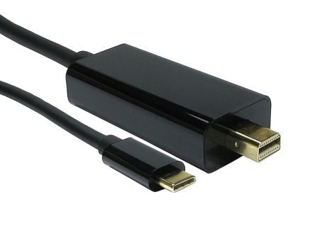 RS PRO Cable USB, Con A. USB C Macho, Con B. Mini Display Port Macho