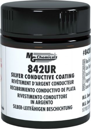 MG Chemical 842UR Leitfähige Farbe Silber-Polymer Silbern, Glas 12 Ml