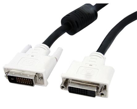 StarTech.com DVI-Kabel A DVI-D Dual Link - Stecker B DVI-D Dual Link - Buchse, 2m PVC Schwarz