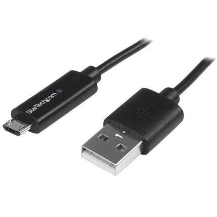 StarTech.com USB 2.0 Cable, Male USB A To Male Micro USB B Cable, 1m
