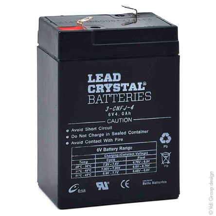 ENIX Energies Batterie Au Plomb étanche 6V 4Ah
