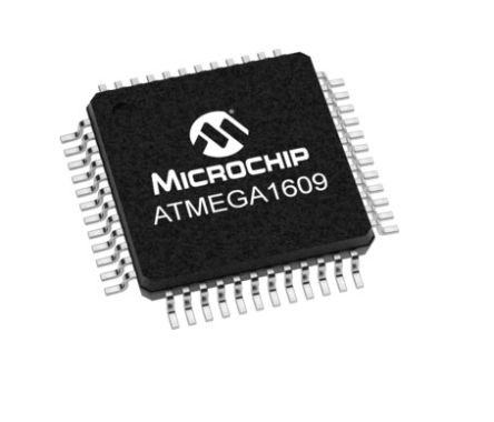 Microchip Microcontrôleur, 8bit, 2 Ko RAM, 16 Ko, 20MHz, UQFN 48, Série ATmega1609