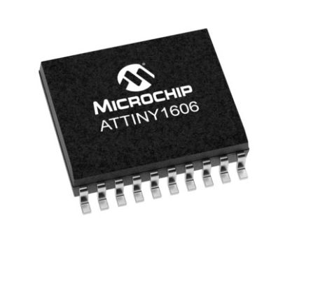 Microchip Mikrocontroller ATtiny1606 AVR 8bit SMD 16 KB SOIC 20-Pin 20MHz 1024 KB RAM