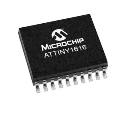 Microchip Mikrocontroller ATtiny1616 AVR 8bit SMD 16 KB SOIC 20-Pin 20MHz 2048 KB RAM
