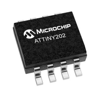 Microchip Microcontrôleur, 8bit, 128 B RAM, 2 Ko, 20MHz, SOIC 20, Série ATtiny202